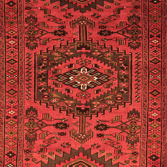 Serging Thickness of Machine Washable Persian Orange Traditional Area Rugs, wshtr666org