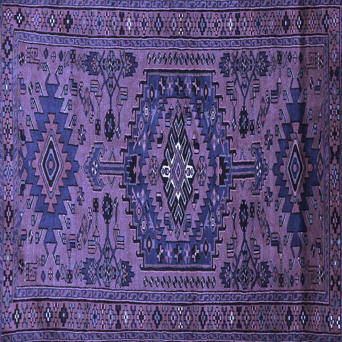 Square Persian Blue Traditional Rug, tr666blu