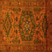 Square Persian Yellow Traditional Rug, tr666yw