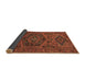 Sideview of Persian Brown Traditional Rug, tr666brn