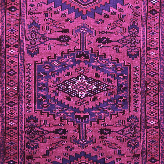 Machine Washable Persian Purple Traditional Area Rugs, wshtr666pur