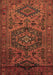 Machine Washable Persian Brown Traditional Rug, wshtr666brn