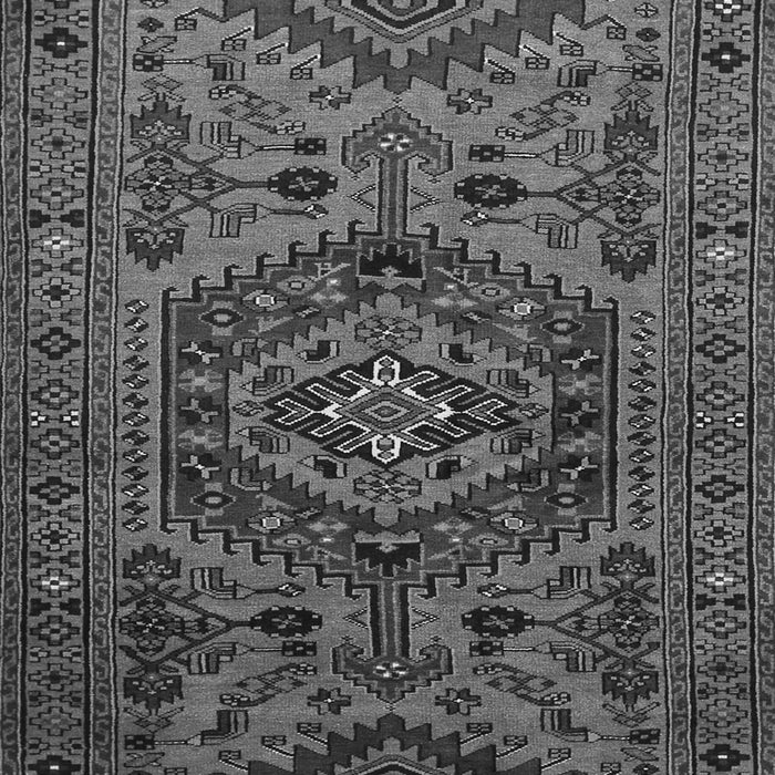 Serging Thickness of Machine Washable Persian Gray Traditional Rug, wshtr666gry