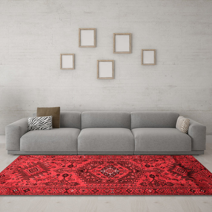 Traditional Red Washable Rugs