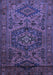 Machine Washable Persian Blue Traditional Rug, wshtr666blu