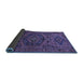 Sideview of Persian Blue Traditional Rug, tr666blu