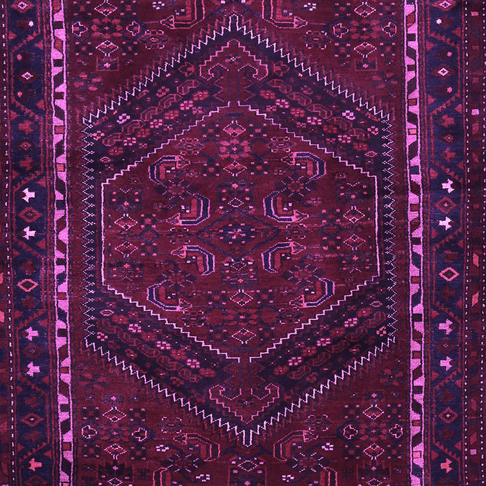Machine Washable Persian Purple Traditional Area Rugs, wshtr667pur