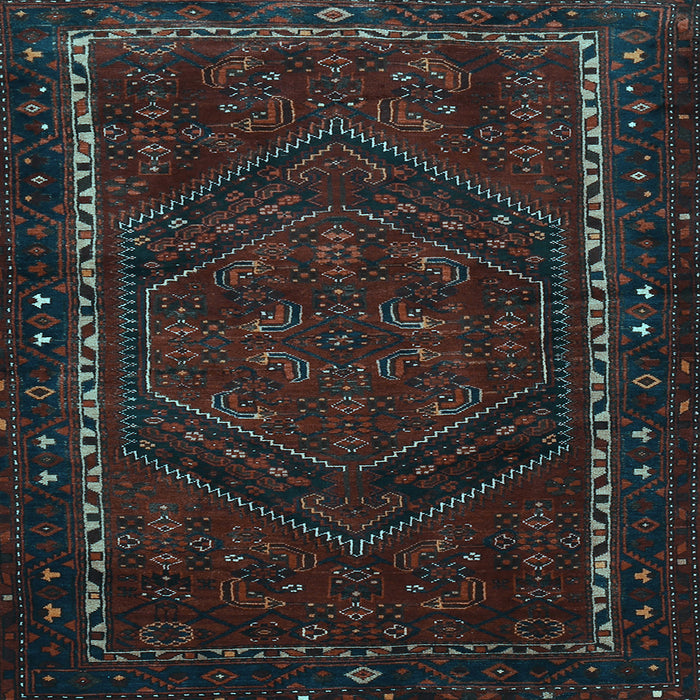 Square Persian Light Blue Traditional Rug, tr667lblu