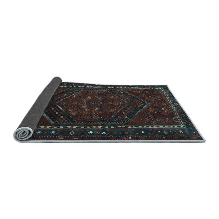 Sideview of Persian Light Blue Traditional Rug, tr667lblu