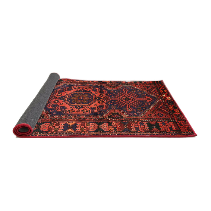 Sideview of Traditional Brown Red Persian Rug, tr668