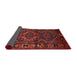 Sideview of Traditional Brown Red Persian Rug, tr668