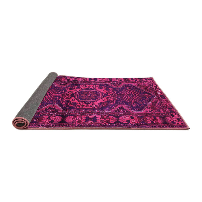 Sideview of Persian Pink Traditional Rug, tr668pnk