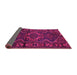 Sideview of Persian Pink Traditional Rug, tr668pnk