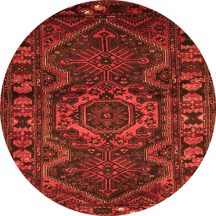 Square Persian Orange Traditional Rug, tr668org