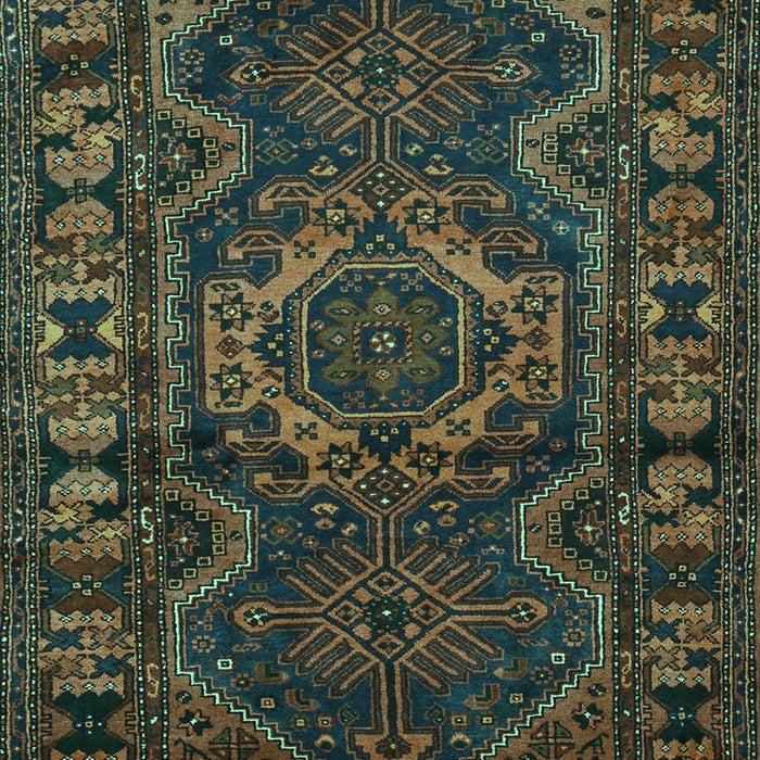 Machine Washable Persian Turquoise Traditional Area Rugs, wshtr668turq
