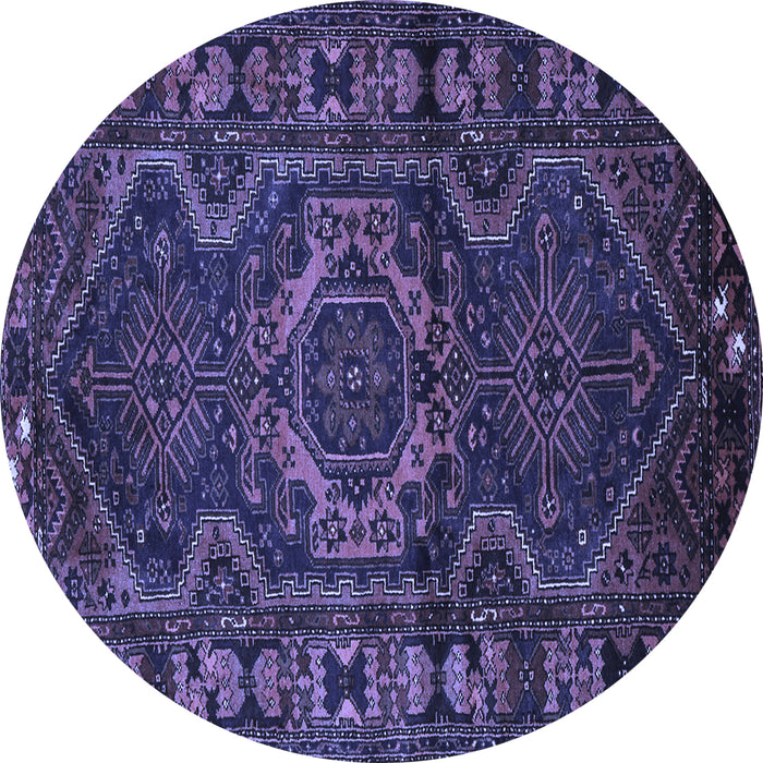 Round Persian Blue Traditional Rug, tr668blu