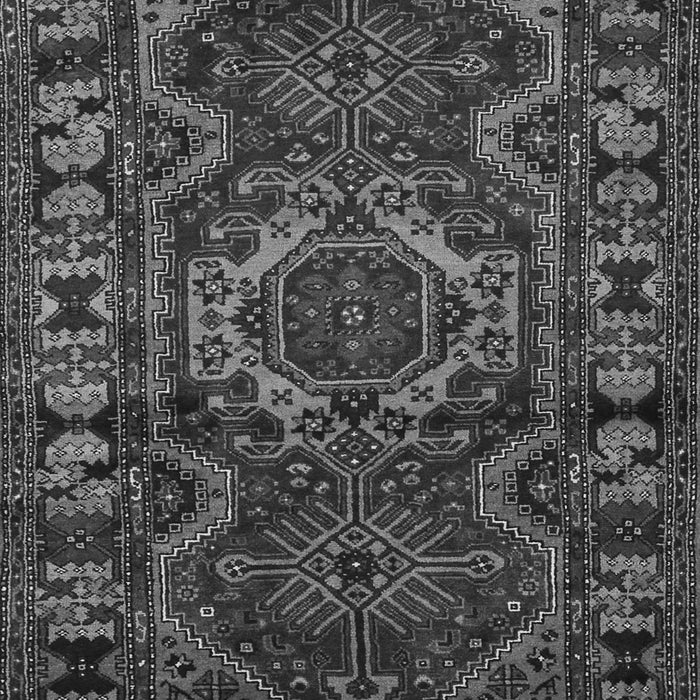 Serging Thickness of Machine Washable Persian Gray Traditional Rug, wshtr668gry