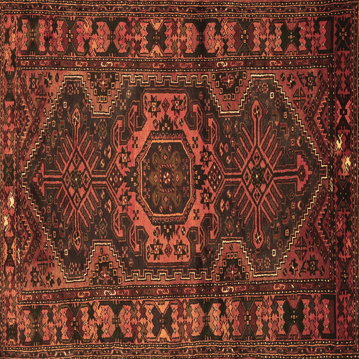 Square Machine Washable Persian Brown Traditional Rug, wshtr668brn