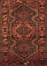 Machine Washable Persian Brown Traditional Rug, wshtr668brn