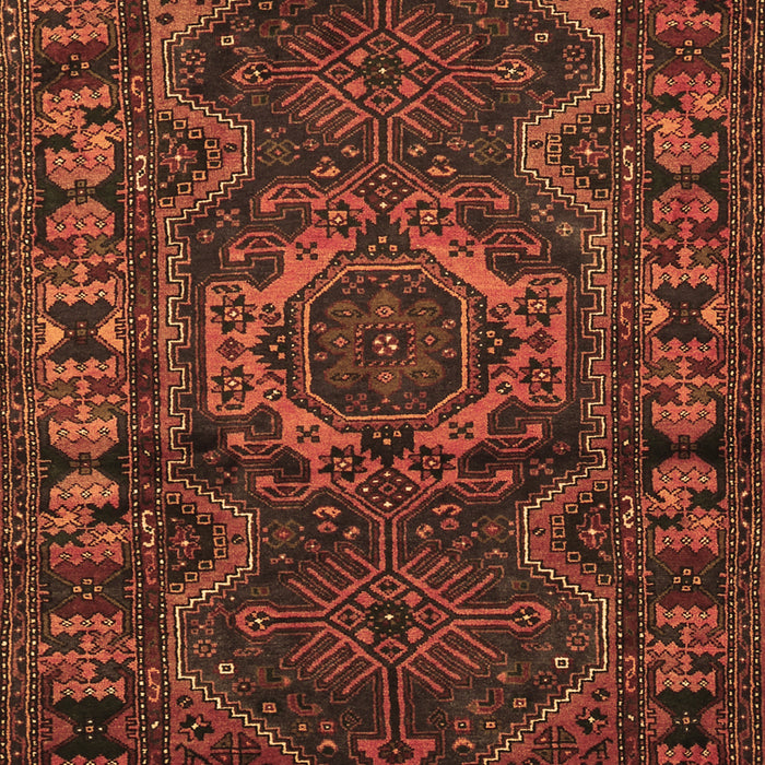 Machine Washable Persian Brown Traditional Rug, wshtr668brn