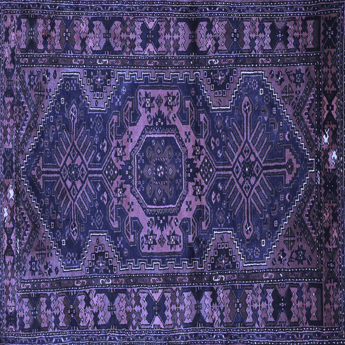Square Persian Blue Traditional Rug, tr668blu