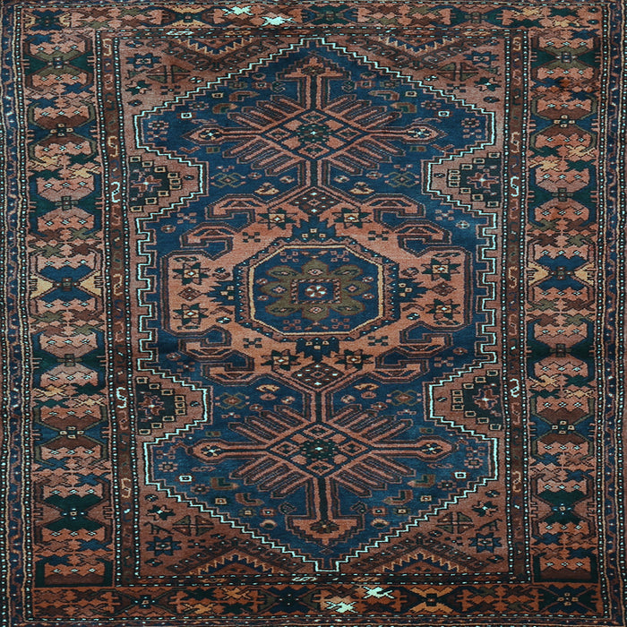 Square Persian Light Blue Traditional Rug, tr668lblu