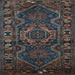 Square Persian Light Blue Traditional Rug, tr668lblu