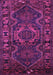 Machine Washable Persian Purple Traditional Area Rugs, wshtr668pur