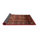 Sideview of Traditional Crimson Red Persian Rug, tr669