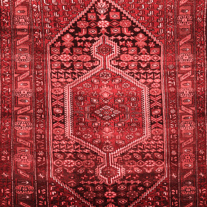 Machine Washable Persian Red Traditional Rug, wshtr669red