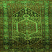 Serging Thickness of Persian Green Traditional Rug, tr669grn