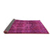 Sideview of Persian Pink Traditional Rug, tr669pnk