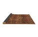 Sideview of Persian Brown Traditional Rug, tr669brn