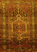 Machine Washable Persian Yellow Traditional Rug, wshtr669yw