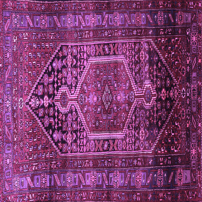 Square Persian Purple Traditional Rug, tr669pur