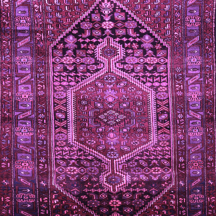Machine Washable Persian Purple Traditional Area Rugs, wshtr669pur