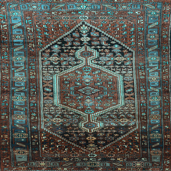 Square Persian Light Blue Traditional Rug, tr669lblu