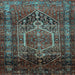 Square Persian Light Blue Traditional Rug, tr669lblu