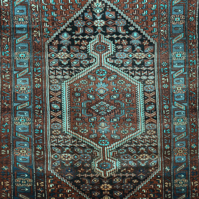 Machine Washable Persian Light Blue Traditional Rug, wshtr669lblu