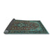 Sideview of Medallion Light Blue Traditional Rug, tr66lblu