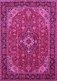 Medallion Pink Traditional Rug, tr66pnk