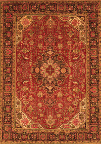 Medallion Orange Traditional Rug, tr66org