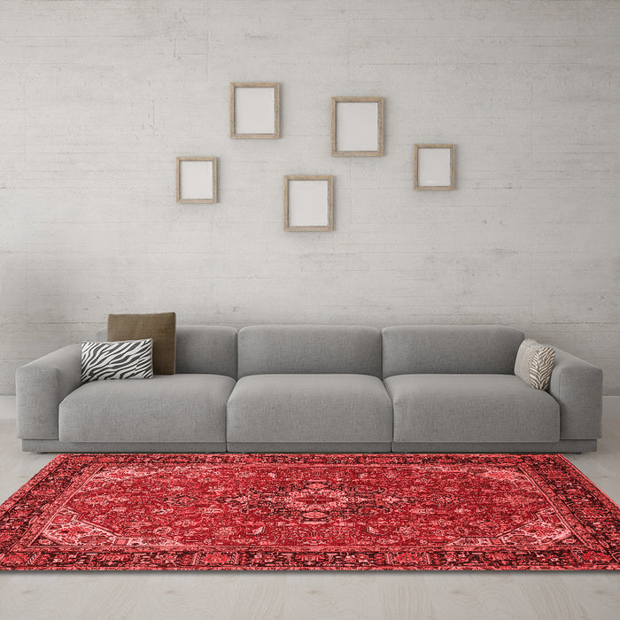 Traditional Red Washable Rugs