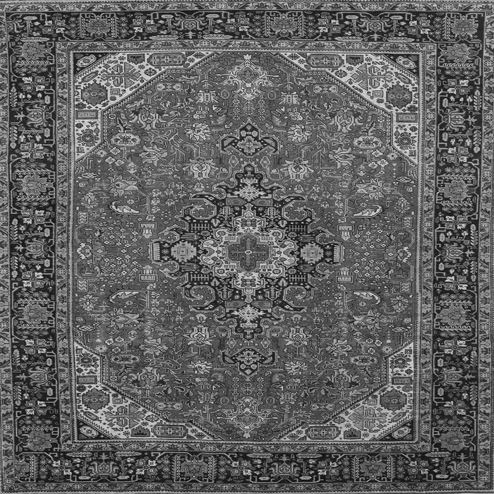 Serging Thickness of Medallion Gray Traditional Rug, tr66gry