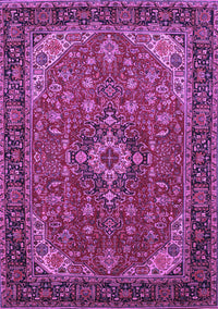 Medallion Purple Traditional Rug, tr66pur