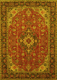 Medallion Yellow Traditional Rug, tr66yw