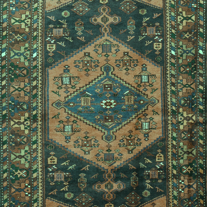 Machine Washable Persian Turquoise Traditional Area Rugs, wshtr670turq