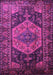 Machine Washable Persian Purple Traditional Area Rugs, wshtr670pur