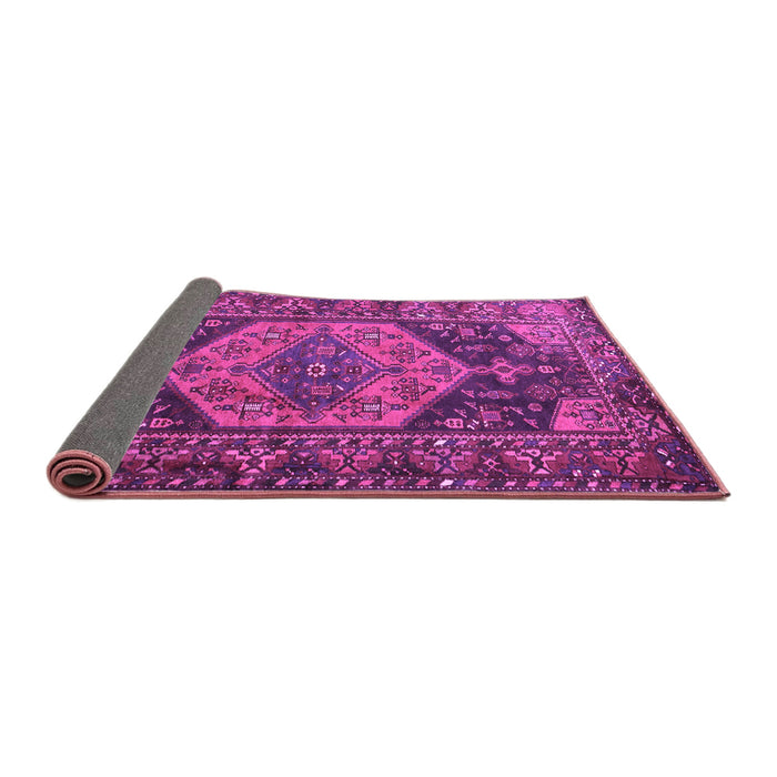 Sideview of Persian Purple Traditional Rug, tr670pur