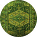 Machine Washable Persian Green Traditional Area Rugs, wshtr670grn